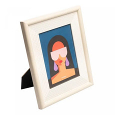 Imagem de PORTA-RETRATO DE POLIESTIRENO ROPE BEGE 15CM X 20CM - LYOR - Coliseu Presentes Ltda