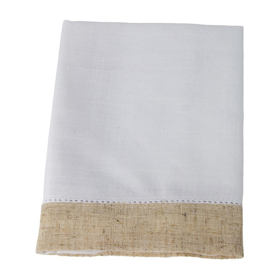 Imagem GUARDANAPO DE NATAL COR BRANCO COM BEGE 1 UNIDADE DE 45X45CM - RAFIMEX 