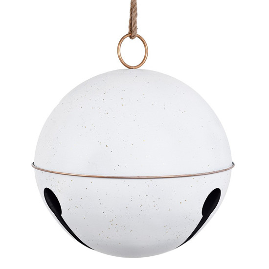 Imagem BOLA NATALINA DECORATIVA GRANDE COR BRANCA 50X48X50 CM - GRILLO 56734