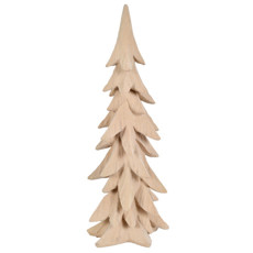 Imagem de ÁRVORE DE NATAL EM RESINA COR BEGE 15,5X44CM - GRILLO 56847 - Grillo Ltda
