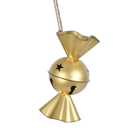 Imagem ENFEITE NATALINO PARA PENDURAR COR DOURADO EM METAL 14X14X28 CM - GRILLO 56748