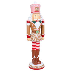 Imagem de BONECO NATALINO QUEBRA NOZES DECOR COLORIDO EM RESINA 10,5X10,5X36 CM - GRILLO 56770 - Grillo Ltda