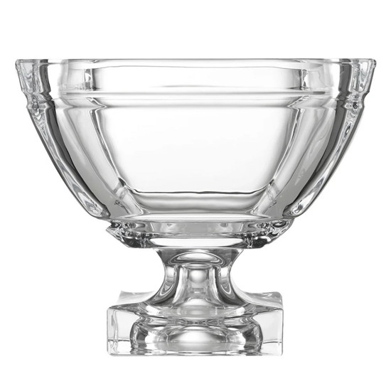 Imagem CENTRO DE MESA COM PÉ DECORATIVO EM CRISTAL TRANSPARENTE 18X22X22 CM