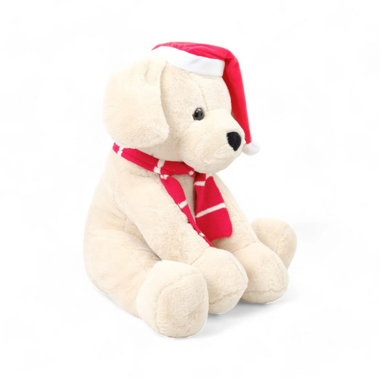 Imagem CACHORRO NATALINO DECORATIVO DE PELÚCIA 53X50X50 CM
