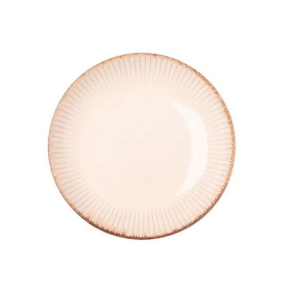 Imagem PRATO FUNDO PARA MASSA RISOTO DE CERÂMICA LINEAR BRANCO 23CM