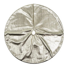 Imagem de SAIA DOURADA PARA ÁRVORE DE NATAL EM POLIÉSTER 75X75X1 CM - Cromus Embalagens Ind. E Com. Ltda