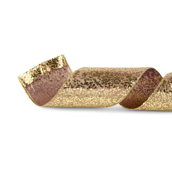 Imagem FITA NATALINA DECORATIVA DOURADA 10X4,5 CM 