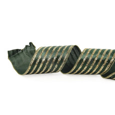 Imagem de FITA NATALINA DECORATIVA VERDE 10X4,5 CM CROMUS- GRILLO 965597 - Cromus Embalagens Ind. E Com. Ltda