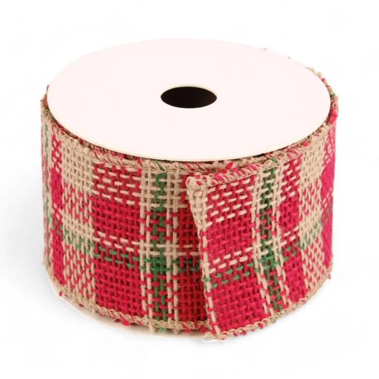 Imagem FITA NATALINA DECORATIVA COLORIDA 6,3X4,57 CM 