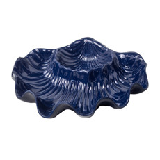 Imagem de PETISQUEIRA COM FORMATO DE CONHA DO MAR GRANDE COR AZUL EM MELAMINA 37X28X7,8CM  - Inverno Verao Comercio De Modas E Decoracao Eireli