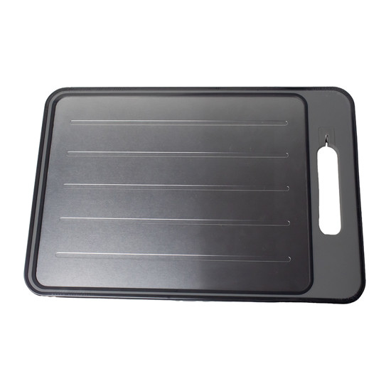 Imagem TÁBUA PARA CORTE DUPLA FACE EM INOX COM AMOLADOR 36,5X25X1 CM