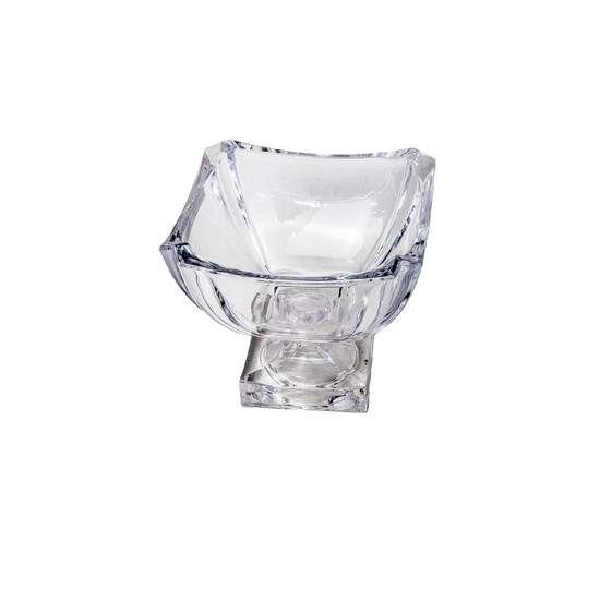 Imagem CENTRO DE MESA EM VIDRO TRANSPARENTE 21X21X17CM - GRILLO 59406