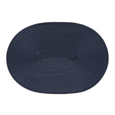 Imagem de JOGO AMERICANO LUNA OVAL AZUL MARINHO AVULSO EM PVC E POLIÉSTER 33X48CM - COPA&CIA - Copa Industrial Ltda
