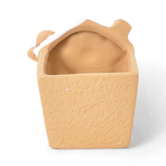 Imagem MINI VASO CASA GINGERBREAD NATALINO EM CERÂMICA COLORIDO 8X8X7 CM