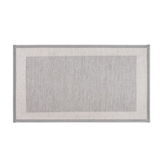 Imagem de TAPETE SENSE TEXTILE JACQUARD LINE GRAFITE EM POLIÉSTER E BORRACHA 75X45 CM - Copa Industrial Ltda