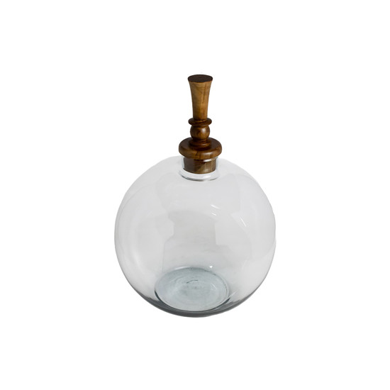 Imagem VASO/PEÇA DECORATIVA CAMERON DECORATIVO EM VIDRO TRANSPARENTE ALT. 42CM