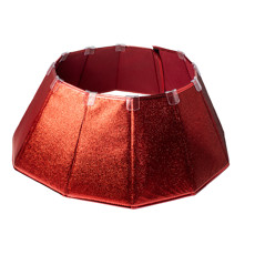 Imagem de SAIA RÍGIDA VERMELHA PARA ÁRVORA DE NATAL EM POLIÉSTER E PAPELÃO 68X68X17 CM - Cromus Embalagens Ind. E Com. Ltda