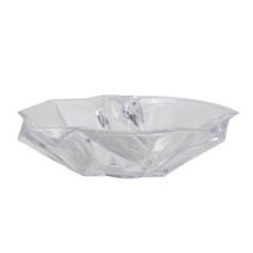 Imagem de CENTRO DE MESA EM VIDRO TRANSPARENTE 10X35X26 CM - GRILLO 59409 - Grillo Ltda