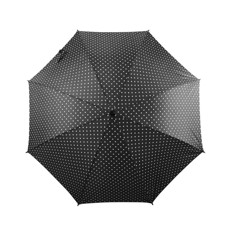 Imagem de SOMBRINHA LONGA AUTOMÁTICA PRETA COM BOLINHAS BRANCAS 88X60 CM - Yangzi Brasil Corporation S A 