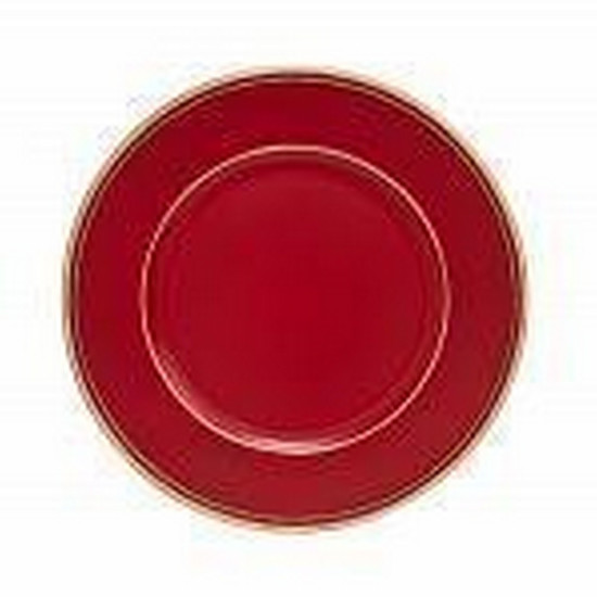 Imagem SOUSPLAT NATALINO GALLES HOPE VERMELHO COM DETALHES DOURADO 33 CM