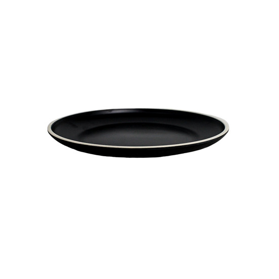 Imagem PRATO RASO EM MELAMINA CLASS PRETO 27 CM