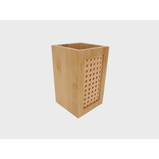 Imagem de PORTA TALHER ECOKITCHEN PALHINHA EM BAMBU 18X11X11 CM - MIMO STYLE - Mimo Importacao Exportacao Ltda