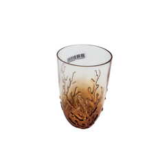 Imagem de COPO LONGO LARANJA EM ACRÍLICO COM CORAL MARINHO EM ALTO RELEVO 680ML 15X8X8 CM - Inverno Verao Comercio De Modas E Decoracao Eireli