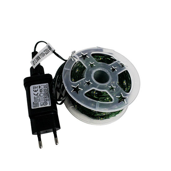 Imagem PISCA PISCA CORDÃO DE FADA COR LUZ QUENTE 1000 LEDS 110/220V COM 100 METROS - GRILLO 57327