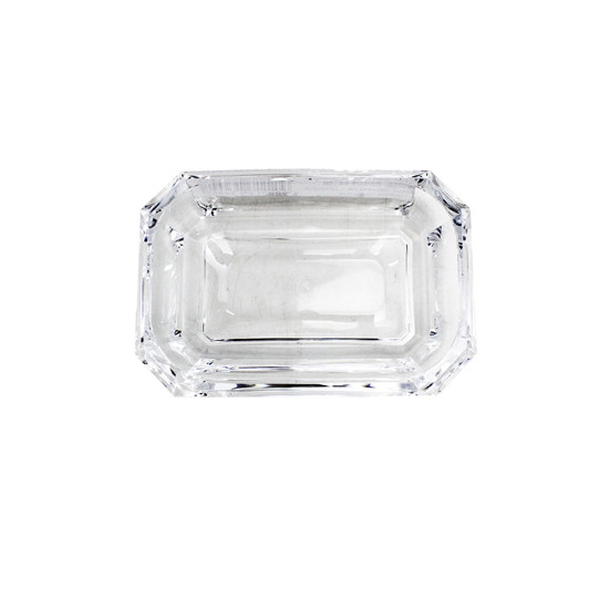 Imagem SABONETEIRA LISTRASEVE CLEAR EM ACRÍLICO TRANSPARENTE 12X8 CM