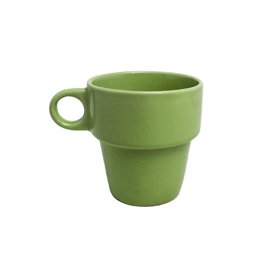 Imagem CANECA EM CERÂMICA VERDE 210ML 8X11X8 CM