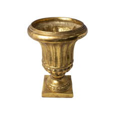 Imagem de VASO DECORATIVO DOURADO EM RESINA 51X38X38 CM - Floral Atlanta Ind E Com Ltda