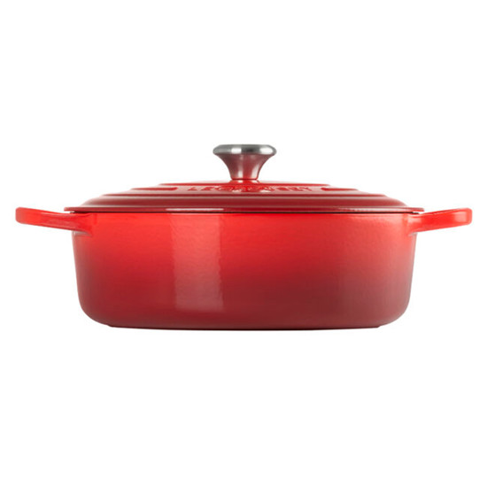 Imagem PANELA RISOTTO SIGNATURE VERMELHA EM FERRO FUNDIDO COM TAMPA 16X40X32CM - LE CREUSET