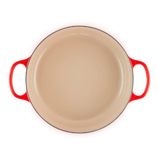 Imagem PANELA RISOTTO SIGNATURE VERMELHA EM FERRO FUNDIDO COM TAMPA 16X40X32CM - LE CREUSET