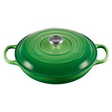 Imagem de CAÇAROLA COM TAMPA EM FERRO FUNDIDO VERDE BAMBOO 3,5L 13,5X30X30 CM LE CREUSET - Le Creuset Do Brasil Ltda 