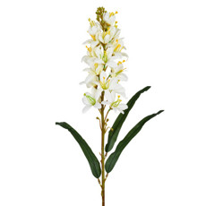 Imagem de HASTE PERMANENTE DECORATIVA ORQUÍDEA DO CAMPO CREME 83X12 CM - GRILLO 57658 - Grillo Ltda