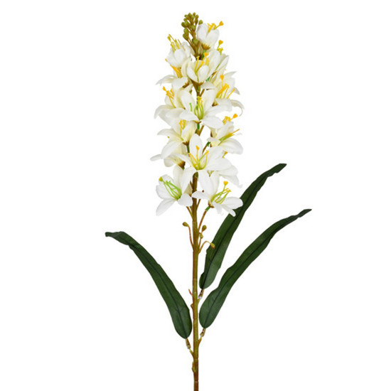 Imagem HASTE PERMANENTE DECORATIVA ORQUÍDEA DO CAMPO CREME 83X12 CM - GRILLO 57658