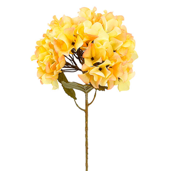 Imagem HASTE PERMAMENTE DECORATIVA DE HORTÊNCIA PÊSSEGO EM PLÁSTICO MOLDÁVEL 60X10CM