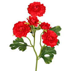 Imagem de HASTE PERMAMENTE DECORATIVA DE CAMÉLIA VERMELHA EM PLÁSTICO MOLDÁVEL 50X10 CM - Grillo Ltda