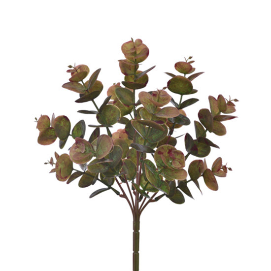 Imagem BUQUÊ DE FOLHAS DE EUCALIPTO VERDE OUTONO EM PLÁSTICO MOLDÁVEL 35X14CM - GRILLO