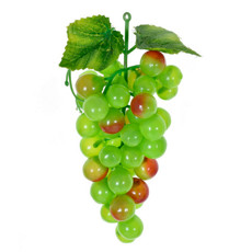 Imagem de CACHO DE UVAS VERDES DECORATIVAS PERMANETES EM PLÁSTICO 17X9 CM - Grillo Ltda