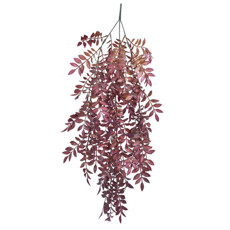Imagem de PENDENTE DECORATIVO DE FOLHAS VERMELHO OUTONO EM PLÁSTICO 78X30CM - GRILLO - Grillo Ltda