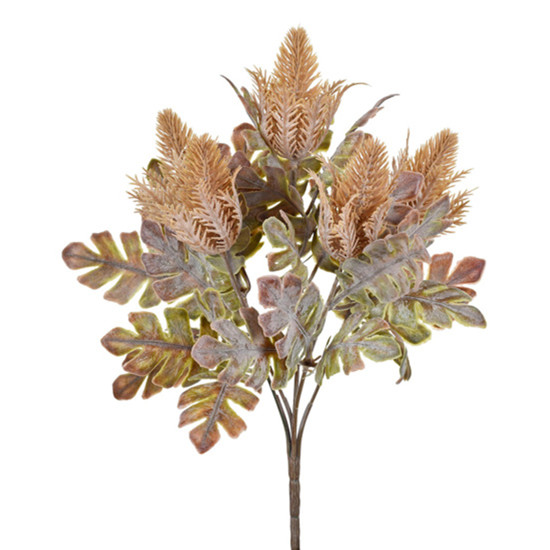 Imagem HASTE PERMANENTE DECORATIVA DE GRAMA VERDE OUTONO EM PLÁSTICO MOLDÁVEL 33X14