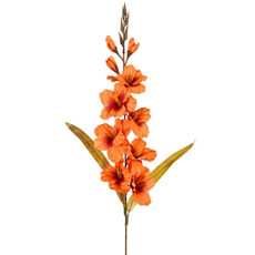Imagem de HASTE GLADIOLOS DECORATIVA PERMANENTE EM PLÁSTICO LARANJA 82X30 CM - GRILLO - Grillo Ltda