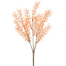 Imagem de HASTE PERMANENTE DECORATIVA DE FOLHAGEM LARANJA  EM PLÁSTICO MOLDÁVEL 35X10 CM - Grillo Ltda