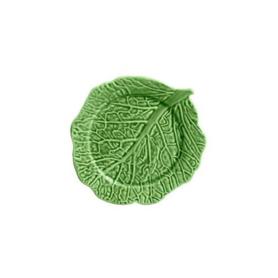 Imagem CONJUNTO DE 6 PRATOS RASO COUVE RELEVADO EM CERÂMICA VERDE 30 CM - SCALLA CERÂMICA