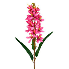 Imagem de HASTE PERMANENTE DECORATIVA ORQUÍDEA DO CAMPO ROSA ESCURO 83X12 CM - GRILLO 57658 - Grillo Ltda