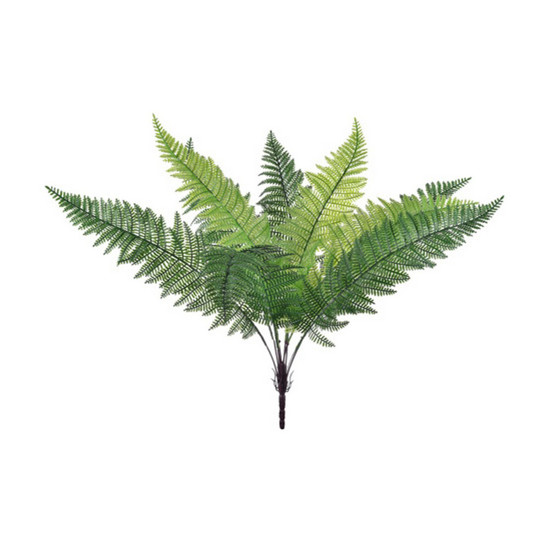 Imagem HASTE FOLHAGEM SAMAMBAIA VERDE PERMANENTE EM PLÁSTICO 55X15 CM - GRILLO 51408