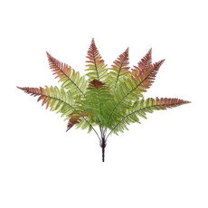 Imagem de HASTE FOLHAGEM SAMAMBAIA VERDE OUTONO PERMANENTE EM PLÁSTICO 55X15 CM GRILLO 51408 - Grillo Ltda