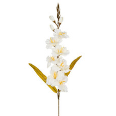 Imagem de HASTE GLADIOLOS DECORATIVA PERMANENTE EM PLÁSTICO CREME 82X30 CM - GRILLO - Grillo Ltda