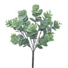 Imagem de HASTE BUQUÊ PERMANENTE FOLHAS DE EUCALIPTO EM PLÁSTICO MOLDÁVEL 35X14 CM GRILLO 51187 - Grillo Ltda